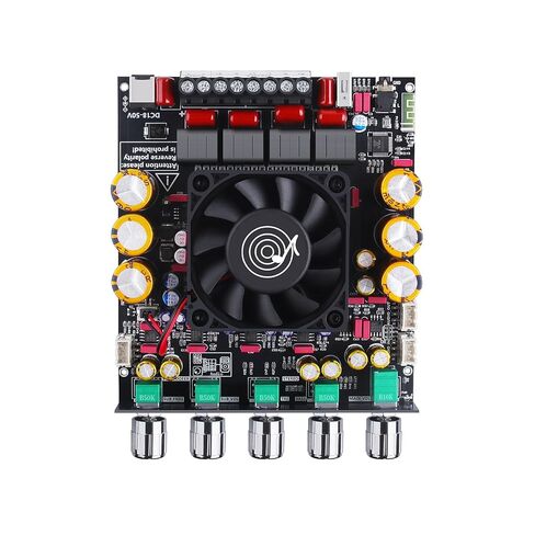 ZK-AS21P 2.1 Channel Bluetooth Subwoofer Amp 600 Watt with 300 Watt Stereo Class D Audio Board for Home Theater and Mono Audio Projects (Integrated Type) in Kuwait