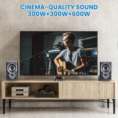 ZK-AS21P 2.1 Channel Bluetooth Subwoofer Amp 600 Watt with 300 Watt Stereo Class D Audio Board for Home Theater and Mono Audio Projects (Integrated Type) in Kuwait