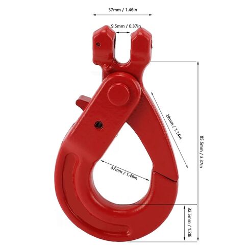 1 قطعة خطاف زلة Clevis خطاف انتزاع 2T محمل G80 خطاف أمان من سبائك الصلب لرفع معدات النقل في الميناء in Saudi Arabia
