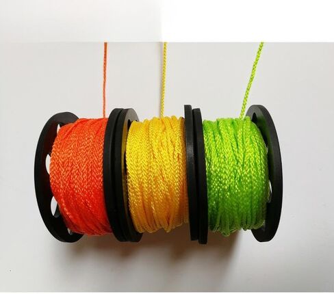 Diving Reel Double Ended Bolt Snap Clip Equipment Finger Spool for Underwater Sports, Orange in Saudi Arabia