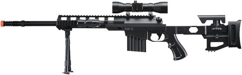 Goldenball CQB Spring ABS Airsoft Tactical Sniper Rifle Gun with Folding Stock + Flashlight + Bipod in Saudi Arabia