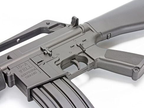 BBTac M16 Airsoft Rifle Vietnam War Replica | Spring-Powered Full-Size Gun for Military Simulation, Outdoor Battles & Collection | Realistic High FPS Airsoft Long Range for Beginners & Veterans in Kuwait