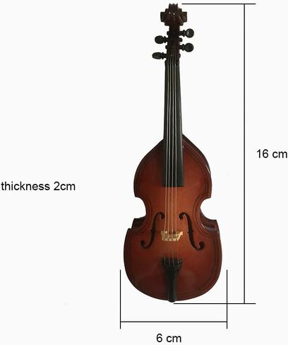 ALANO Mini Model Acoustic Guitar Bass Music 16cm Miniature Christmas Tree Pendant Decoration Musical Instrument Copy Gift Christmas Ornament Party Decoration in Kuwait