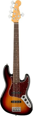 Fender American Professional II 5-String Jazz Bass، 3-Color Sunburst، لوحة أصابع من خشب الورد in Saudi Arabia