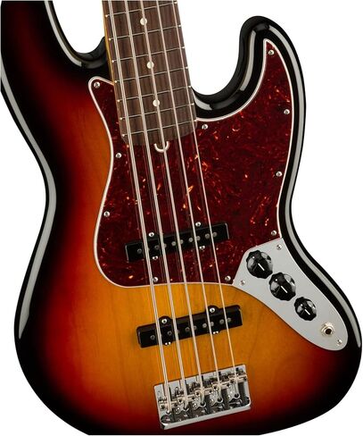 Fender American Professional II 5-String Jazz Bass، 3-Color Sunburst، لوحة أصابع من خشب الورد in Saudi Arabia