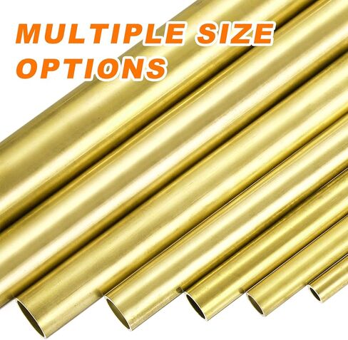 MECCANIXITY Brass Tubing, 20mm OD x 0.5mm Wall Thickness x 305mm(12") Length H65 Brass Round Tube Seamless Metal Straight Pipe Tube for DIY Crafts Industry Construction in Saudi Arabia