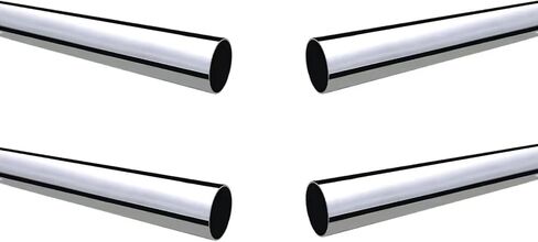 Stainless Steel Round Tubing Tube OD 10mm Wall 1mm Length 300mm, 0.4"x 0.04" x 11.81" Long, 4 Pack 304 SS Round Tubing 1mm Thickness Brushed Polished Finished from Bopaodao in Saudi Arabia