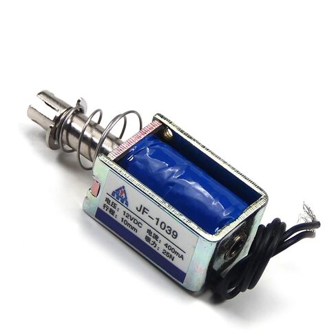 Fielect DC 12V 25N Pull Type Solenoid Electromagnet 10mm Stroke Open Frame Solenoid Electromagnet Linear Motion, JF-1039-12V in Saudi Arabia