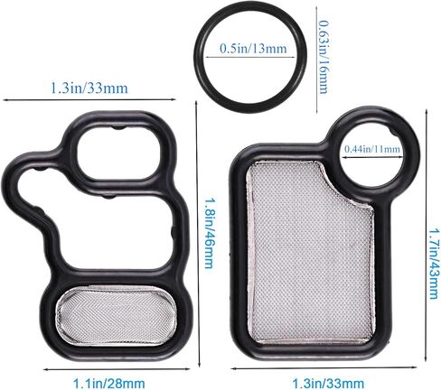 917-176 VVT VTEC 3Pcs Solenoid Gasket Valve Cover Set 15815-RAA-A01 for 2002-2015 Honda CR-V Accord Civic Element for Accord Crosstour, Base RSX,TSX Types RDX,91319-PAA-A0115845-RAA-A01 2.0L2.4L in Kuwait