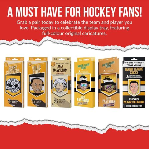 Major League Socks - NHL Boston Bruins Fan Socks - Ideal for Hockey Lovers - Unisex Apparel for Sports Enthusiasts- Size 7-13 in Saudi Arabia
