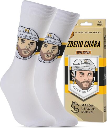 Major League Socks - NHL Boston Bruins Fan Socks - Ideal for Hockey Lovers - Unisex Apparel for Sports Enthusiasts- Size 7-13 in Saudi Arabia