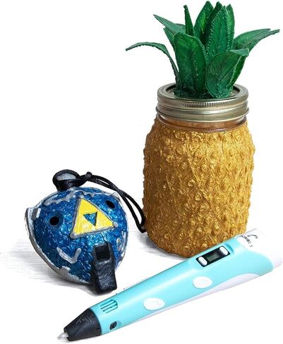 قلم طباعة ثلاثي الأبعاد SCRIB3D P1 مع 3 ألوان للمبتدئين وحزمة إعادة تعبئة PLA مع 20 لونًا متنوعًا in Kuwait