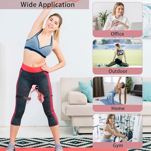 Pelvic Floor Trainer for Women - Inner Thigh Master Exerciser Devices with Counter & Leg Strap, Postpartum Rehabilitation Pelvic Floor Kegel Toner Equipment for Woman Home Office Workout in Kuwait
