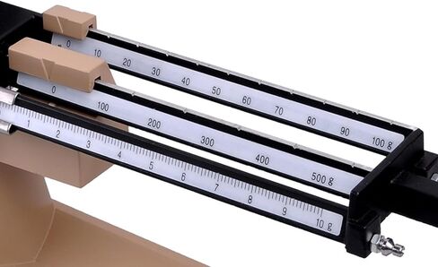 Three-Beam Mechanical Balance Scale, 2610 G/0.1 G Laboratory Analytical Weight Set with Zero Adjustable Tare Function and Magnetic Damping for Scientific Research Food Industry in Saudi Arabia