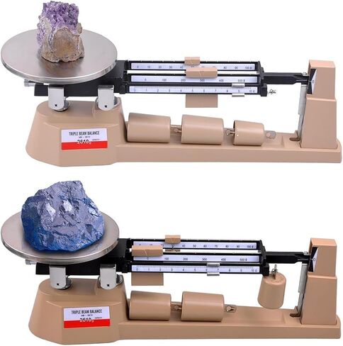 Three-Beam Mechanical Balance Scale, 2610 G/0.1 G Laboratory Analytical Weight Set with Zero Adjustable Tare Function and Magnetic Damping for Scientific Research Food Industry in Saudi Arabia