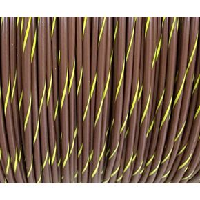 12 AWG Spiral Stripe Tracer Marine Primary Wire, Brown with Yellow Stripe, 50 Feet in Kuwait