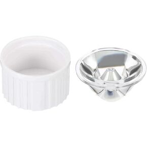 PATIKIL 20mm LED Lens 5 Degree with Plastic Holder, 8 Set Acrylic Optical Lenses for 1W 3W High Power LED Light, White/Transparent in Kuwait