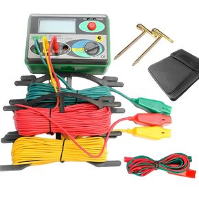 DUOYI DY4100 مقياس الأرض الرقمي الأرض المقاومة متر Megohmmeter 0-2000 أوم أدوات التفتيش اختبار المقاومة الكهربائية in Kuwait