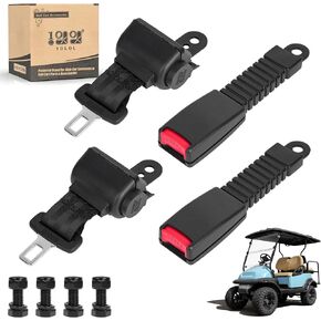 10L0L Retractable Golf Cart Seat Belts(47.64"), Universal Seat Belts for Yamaha EZGO, Club Car, Go Kart, UTV, 2 pcs Retractable Seat Belts for Golf Cart Frond and Rear Seat in Kuwait