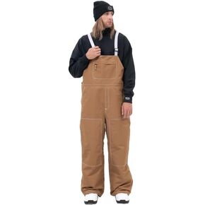 SNOWVERB Baggy Snow Bib Pants Waterproof Ski Bib Overalls Adjustable Snowboard Bibs Winter Snowsports Men in Kuwait