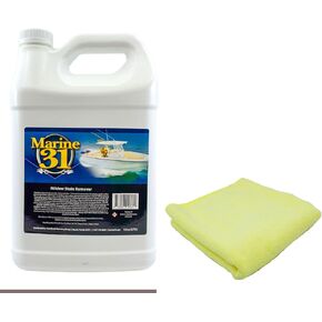 Marine 31 Mildew Stain Remover & Cleaner - Marine & Boat, Home & Patio, Bathroom & Shower Cleaner (Gallon & Towel Kit) in Kuwait