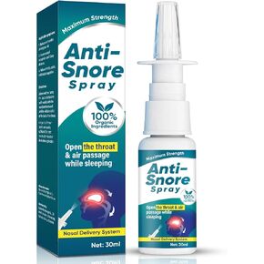 رذاذ مضاد للشخير - رذاذ طبيعي متطور لتخفيف الشخير، تركيبة 30 مل لفتح ممرات الهواء من أجل نوم أفضل، وتخفيف فعال للشخير لك ولشريكك in Kuwait