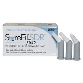 Dentsply Sirona 61C101P SureFil SDR Flow+ .25 Gm Compula Tips Universal 15/Pk in Kuwait