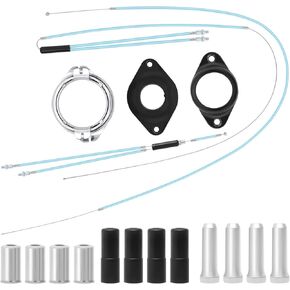 BMX Bike Gyro Brake Cables Front+Rear (Upper+Lower) with Spinner Rotor - Premium Stainless Steel Cable&Housing Complete Replacement Kit, Stable Flexible for Most Gyro Systems & 20" Bikes, Professional in Kuwait