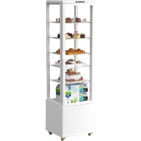 ثلاجة عرض الكيك ابستريمان، 10 قدم مكعب. حافظة عرض تجارية بطول 280 لتر، مبرد مخبز زجاجي مزدوج الطبقات، مع ضوء LED، للمقهى والمخبز والمطاعم in Kuwait