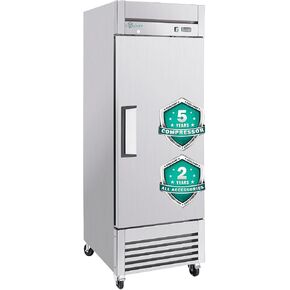 COOLCHEF 27" Commercial Refrigerator, 23 Cu. Ft Stainless Steel Upright Reach-in Fridge, 33℉~40℉, 3 Adjustable Shelves in Saudi Arabia