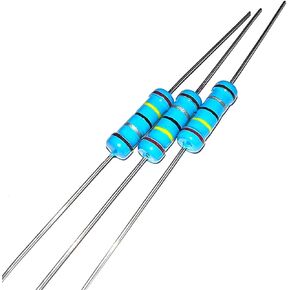 20Pcs 2W Metal Film Resistor 1% 2R4 24R 240R 2K4 24K 240K 2.4 24 240 Ohm R K Five-Color Ring Resistance 0.1R-10M(MF 2W 510R 20pcs) in Kuwait