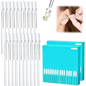 48 Pcs Earwax Removal Adhesive Swabs Ear Wax Removal Tool & Ear Cleaning Tool Kit, with Gentle Removal Stick for All Ages in Kuwait
