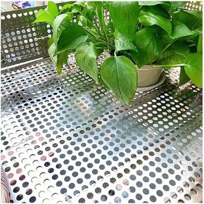 Stainless Steel Perforated Sheet 60x100cm, 0.02" Thick, 0.4" Aperture - Durable Metal Mesh for Balcony Fences, Versatile Expanded Metal Panels, Ideal for DIY Projects in Kuwait