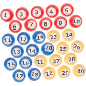 Kisangel 30 قطعة كرات اليانصيب رقائق البنغو لألعاب البنغو الدعائم نشاط الحفلات كرات اللعبة القابلة لإعادة الاستخدام in Kuwait