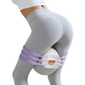 FEIERDUN Thigh Master, Kegel Exerciser, Pelvic Floor Muscle Trainer for Women, Adjustable 5-Level Resistance, Inner/Outer Thigh Leg Hip Glute Arm Toner,Leg-Shaping Ball-Purple in Kuwait
