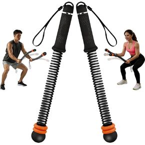 Ropeless Battle Ropes - Load-Adjustable, Slip-Resistant Design, Portable & Easy to Store | Battle Ropes for Home Gym,| Ideal for Fitness Enthusiasts, Beginners & Busy Professionals (Black) in Saudi Arabia