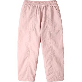 Miipat Girls Parachute Cargo Pants سريع الجفاف مقاوم للماء سروال برميل مرونة الخصر للأطفال المشي لمسافات طويلة الركض in Kuwait