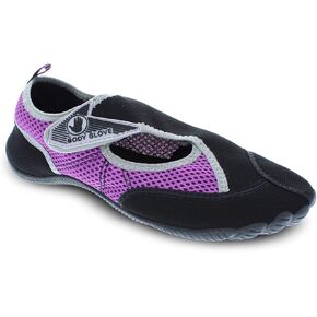 أحذية مائية للنساء من Body Glove (البحيرة، التمارين الرياضية، السباحة، الرياضات المائية، الشاطئ، أحذية المياه النسائية) أحذية مائية باللون الأسود وOasis Blue Horizon Aqua للنساء in Kuwait