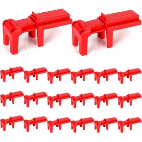 QWORK Ball Valve Lockout, Safety Lock, 1/2" - 2-1/2" Diameter, 20 Pack, Red in Kuwait