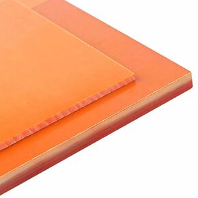 Lightweight Rigid Plastic Foam Sheet,Orange Red Electrical Bakelite, 1mm 2 3 4 5 6 8 10 12 15 20mm Thick Phenolic Resin Sheets, High-Temperature Insulation Plate(200mmx250mmx8mm1Pc) in Kuwait