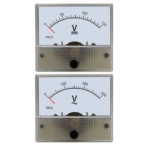 DC/AC Voltmeter 85 Pointer Type Mechanical Meter for Accurate Reading 1~1000v Panel Size 56 * 64mm Hole 50mm 1Pcs(85C1 DC,10v) in Saudi Arabia