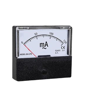مللي أمبير متر تيار مستمر/التيار المتناوب مقياس التيار الكهربائي 1mA 2mA 3mA 5mA 10mA 20mA 30mA 50mA 100mA 200mA 300mA 500mA 1000mA 1 قطعة (20mA) in Kuwait