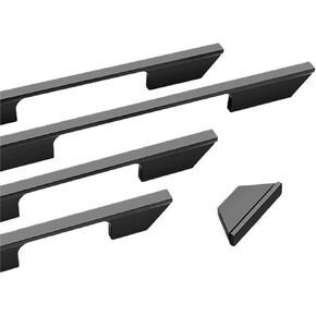 Black Kitchen Handle Aluminium Alloy Door Pulls Wardrobe Cabinet Furniture Hardware 1Pcs(Gold 192mm) in Kuwait