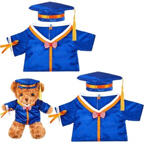 Ramede 2 Sets/ 4 Pcs Graduation Bear Clothes Cap and Gown Outfit Fits Most 14-18 Inch Bear Plush Stuffed Animal Clothes Outfit Class of 2024 Graduation Gifts Doll Clothes(Black) in Kuwait