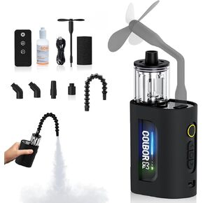 COLBOR Fog Machine CF3 Cine Flare Battery Handheld Portable Smoke Machine with Lights and Fan Foldable Body 5 Levels Density Wireless Remote Control Fogger for Photography Parties Weddings in Kuwait