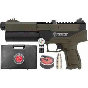 Hatsan Velox .25 Cal 580 FPS 15 FPE 10-Shot PCP OD Green Side Bolt Air Pistol in Kuwait