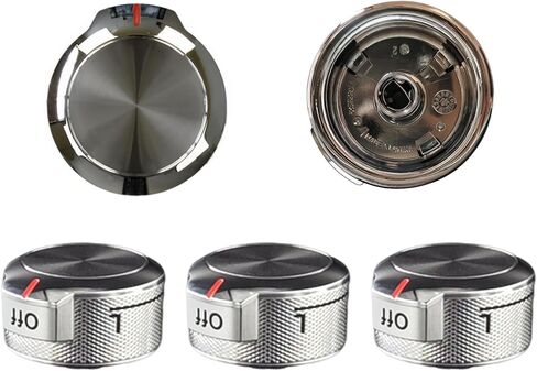 5Pcs W11030413 Stove Knob Replacement, Compatible with Whirlpool, KitchenAid, Kenmore, Maytag, Jenn-Air, Replaces W10786063, PS11770322, EAP11770322 in Saudi Arabia