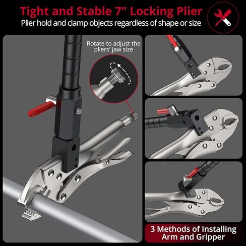 0-1/0.001 بوصة مجموعة قياس الجريان القرصي ومؤشر قرص قياس الدوار/الكرة المشتركة مع ذراع مرن 13.77 بوصة ومجموعة قياس الدوار لفرامل القرص 7 بوصة للصناعة الميكانيكية للسيارات in Kuwait