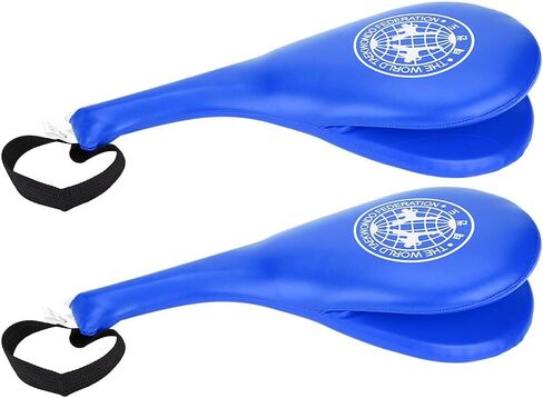 Generic الملاكمة التايكوندو الكاراتيه ركلة التدريب الهدف وسادة عالية الكثافة الإسفنج بو الجلود سطح امتصاص الصدمات للفنون القتالية الصالة الرياضية استخدام المنزل الأحمر الأزرق الأسود 15x7 بوصة in Saudi Arabia