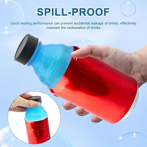 EMVANV 12 PCs Can Lids,Reusable Can Drink Lids Plastic Can Cap for Beer Juice Drinks and Other Canned Beverages(blue, yellow, pink, white, orange, purple) in Saudi Arabia